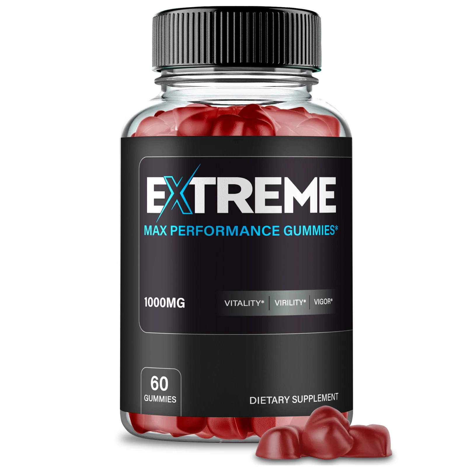 Extreme Max Performance Male Gummies ExtremeMax Men Supplement Gummy 60ct