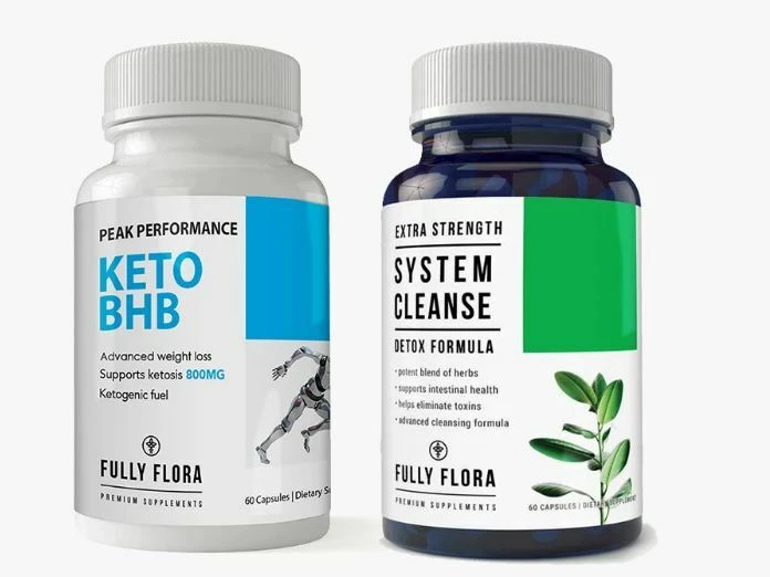 Keto BHB Weight Loss Caps & System Cleanse Pills Combo Pack Free Shipping