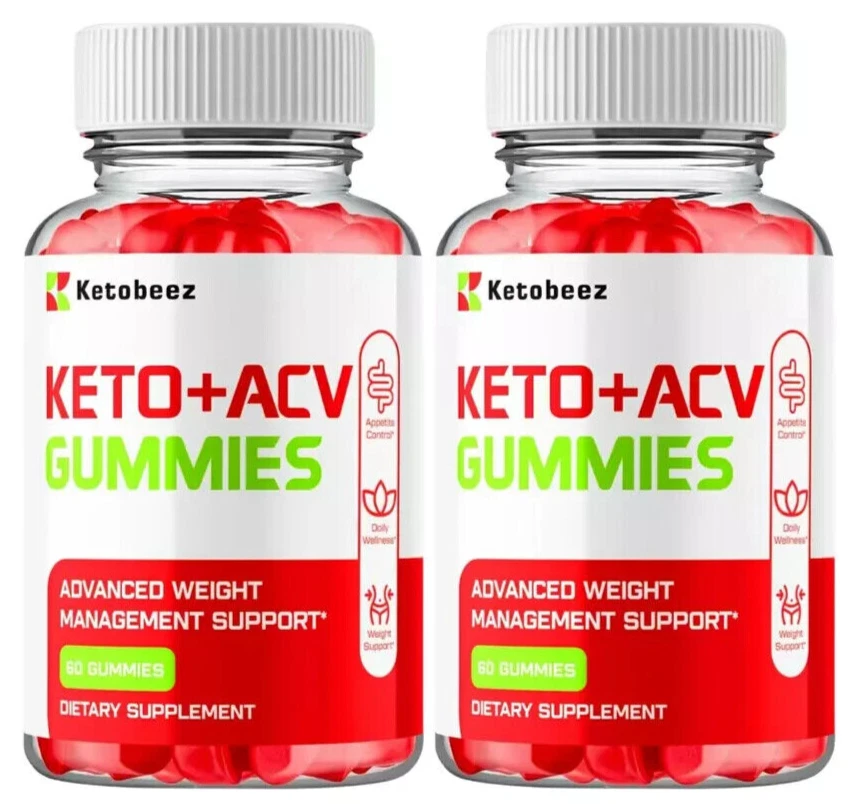 Ketobeez Keto ACV Gummies Advance Weight Management Support (120 Gummies) 2-Pack