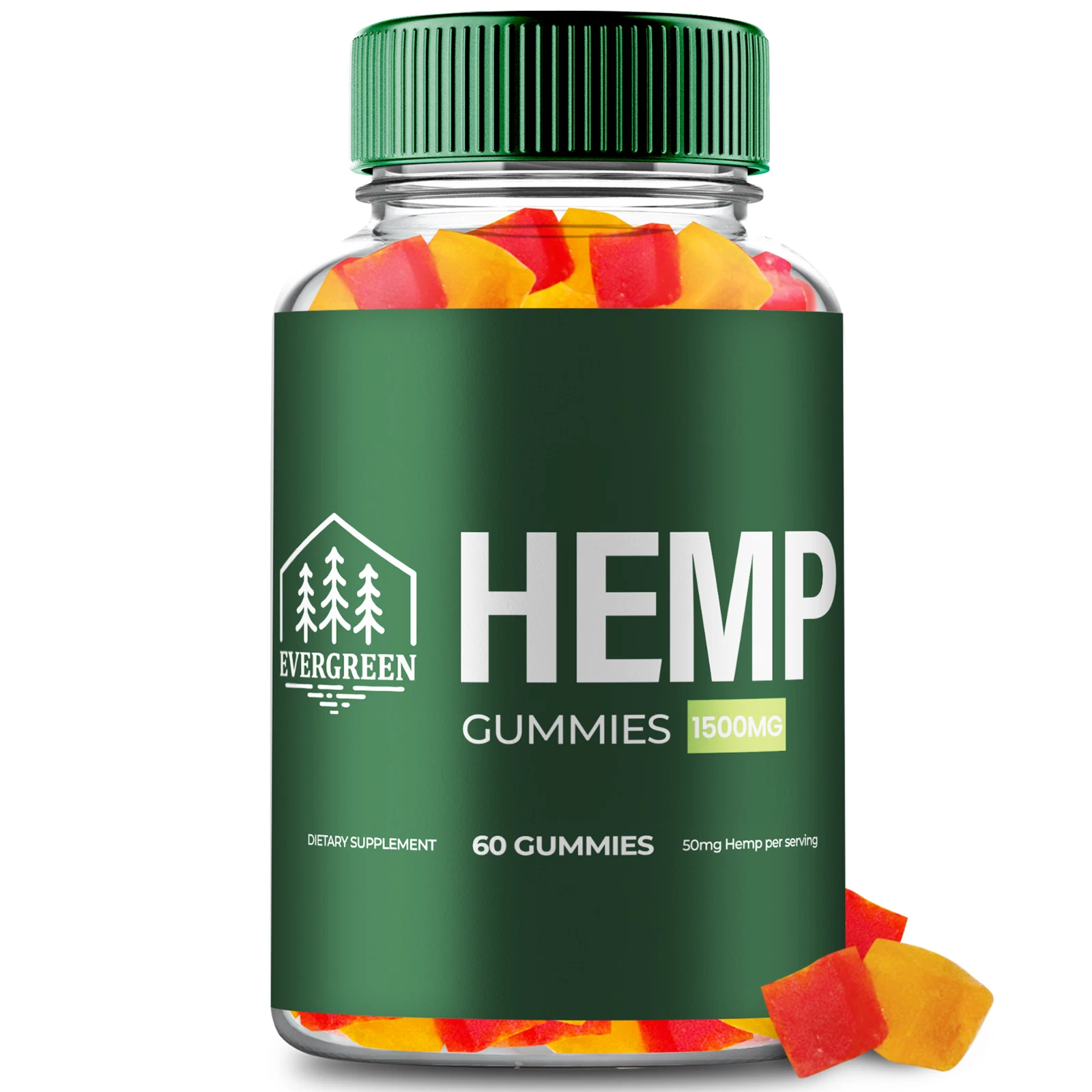 Evergreen Gummies, Ever Green Natural Health & Wellness Support Gummy 60ct