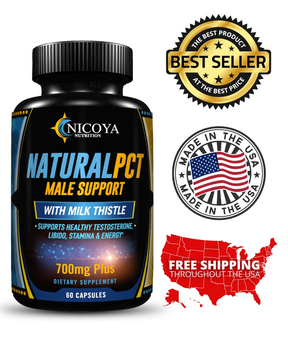 PCT 700 MG+ |Estrogen Blocker & Testosterone Booster, Male Support & Enhancement
