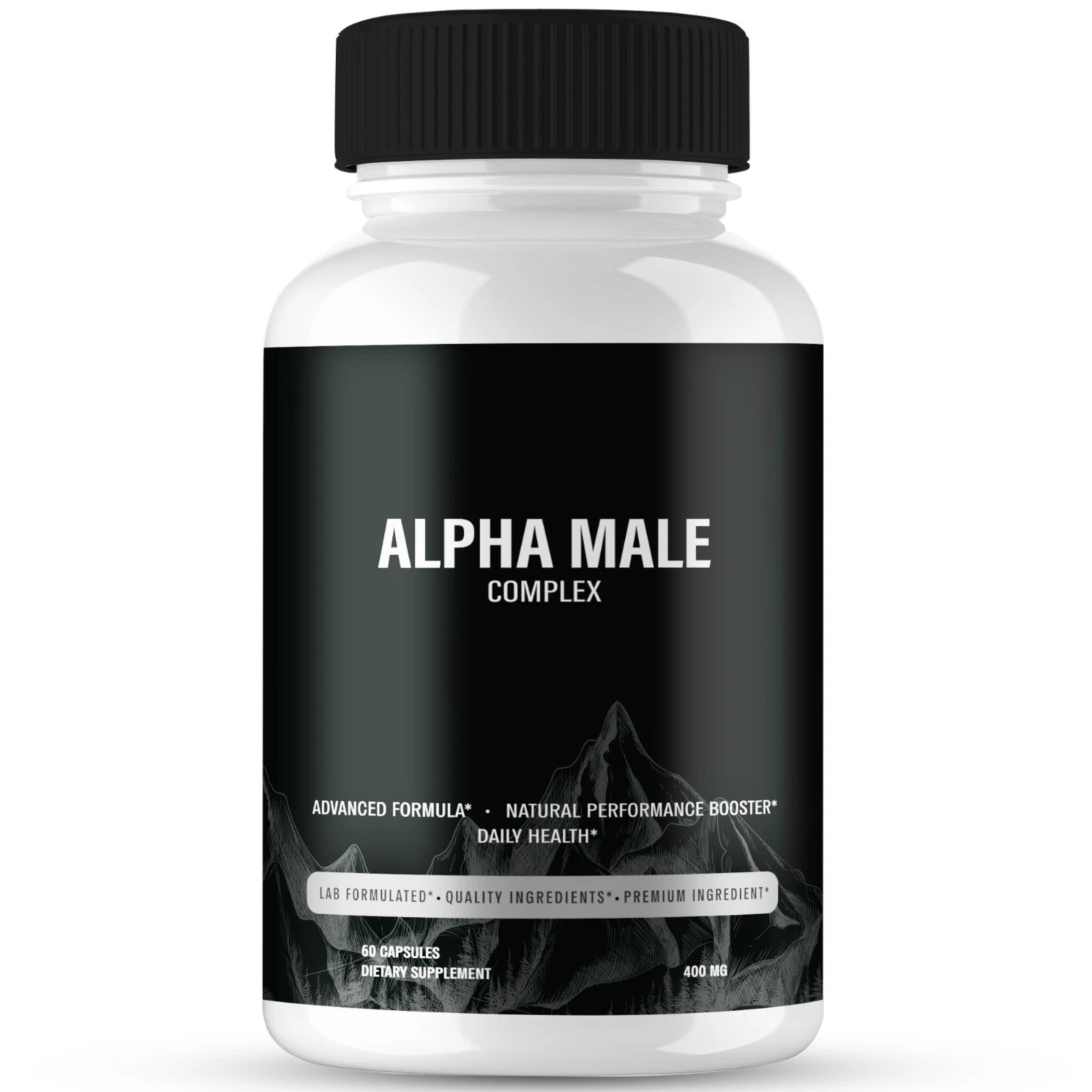 Alpha Male Complex Men Capsules, Extra Strength Male Performance Pills 60ct