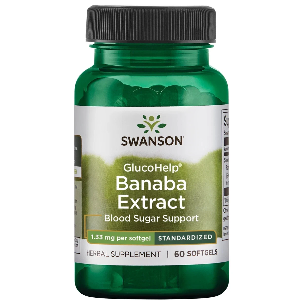Swanson Glucohelp Banaba Extract 1.33 mg 60 Softgels