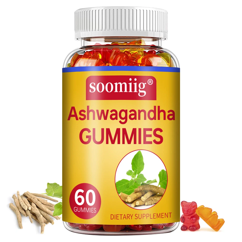 Organic Ashwagandha Gummies High Quality Dietary Supplement, Vegan