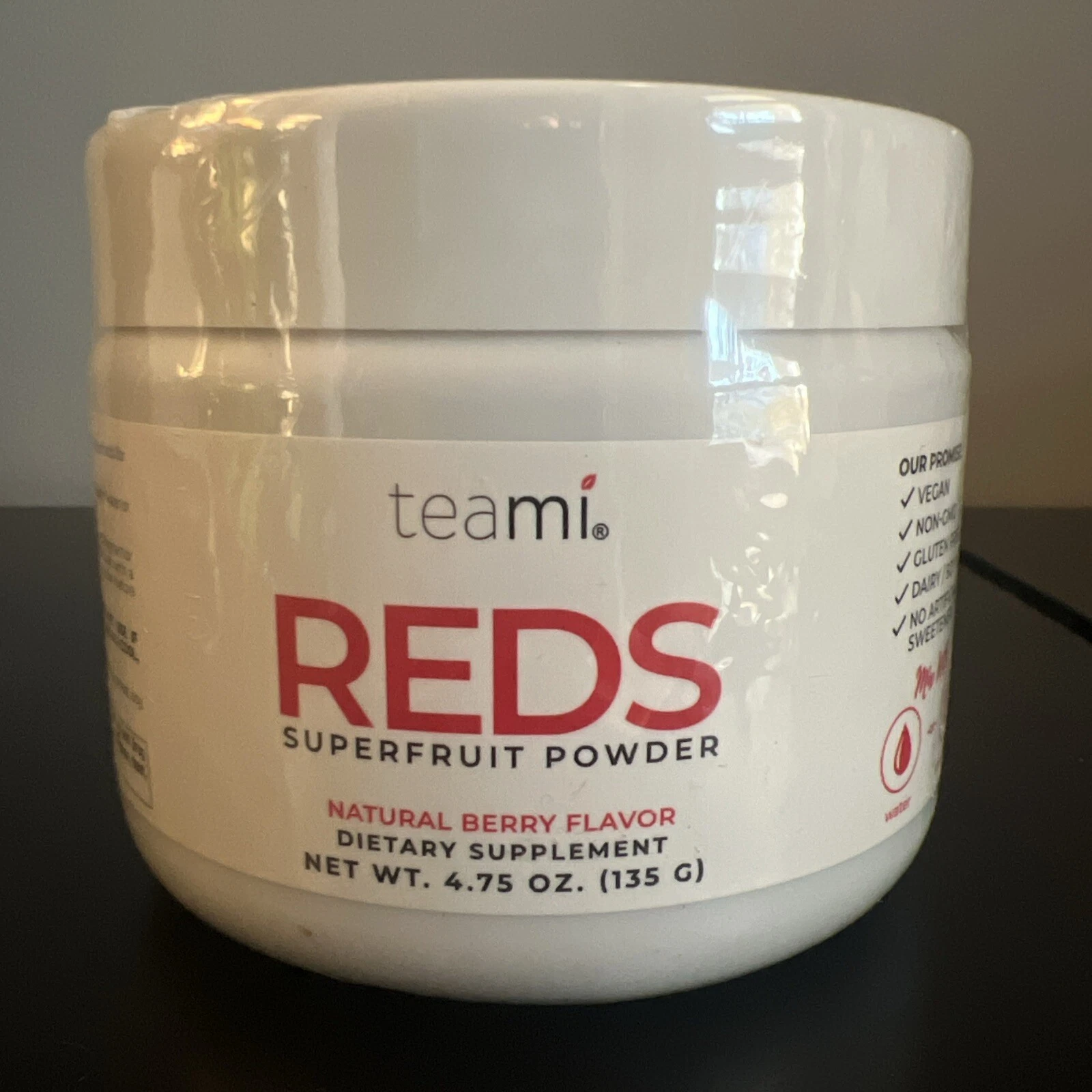 Teami Reds Superfruit Powder Natural Berry 30 Servings Exp 8/2025 - New/Sealed!