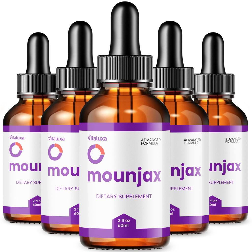 (5 Pack) Mounjax Drops Weight Loss, Advanced Fat-Burning Support Formula (10 oz)