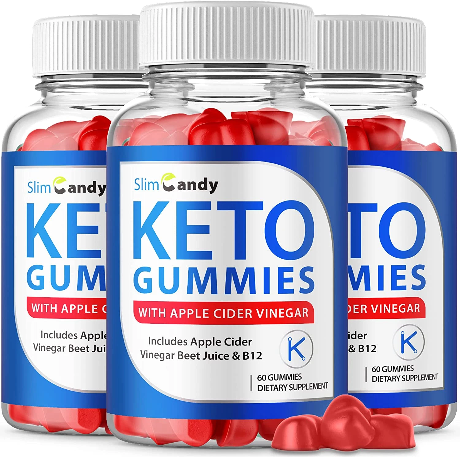 (3 Pack) Slim Candy Keto ACV Gummies, Slim Candy Keto Gummies Slim Candy ACV Gum