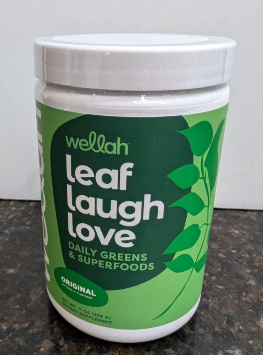 Wellah Leaf, Laugh, Love Daily Greens & Superfoods Powder (Unflavored) 30 Serv.