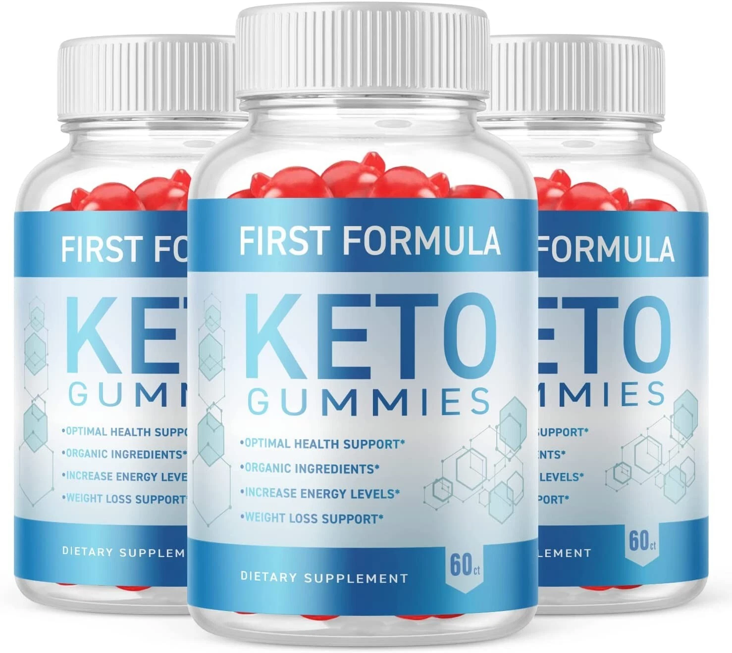 3 Pack - First Formula Keto ACV Gummies - Vegan, Weight Loss Supplement-180 Gums