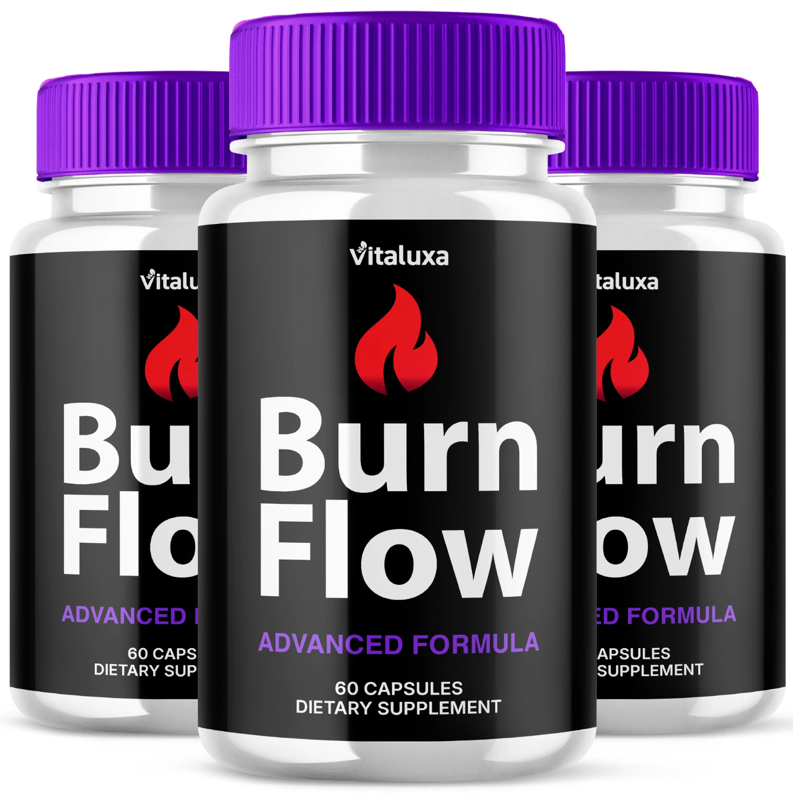 (3 Pack) BurnFlow Keto Capsules, Burn Flow Pills Advanced Formula (180 Capsules)