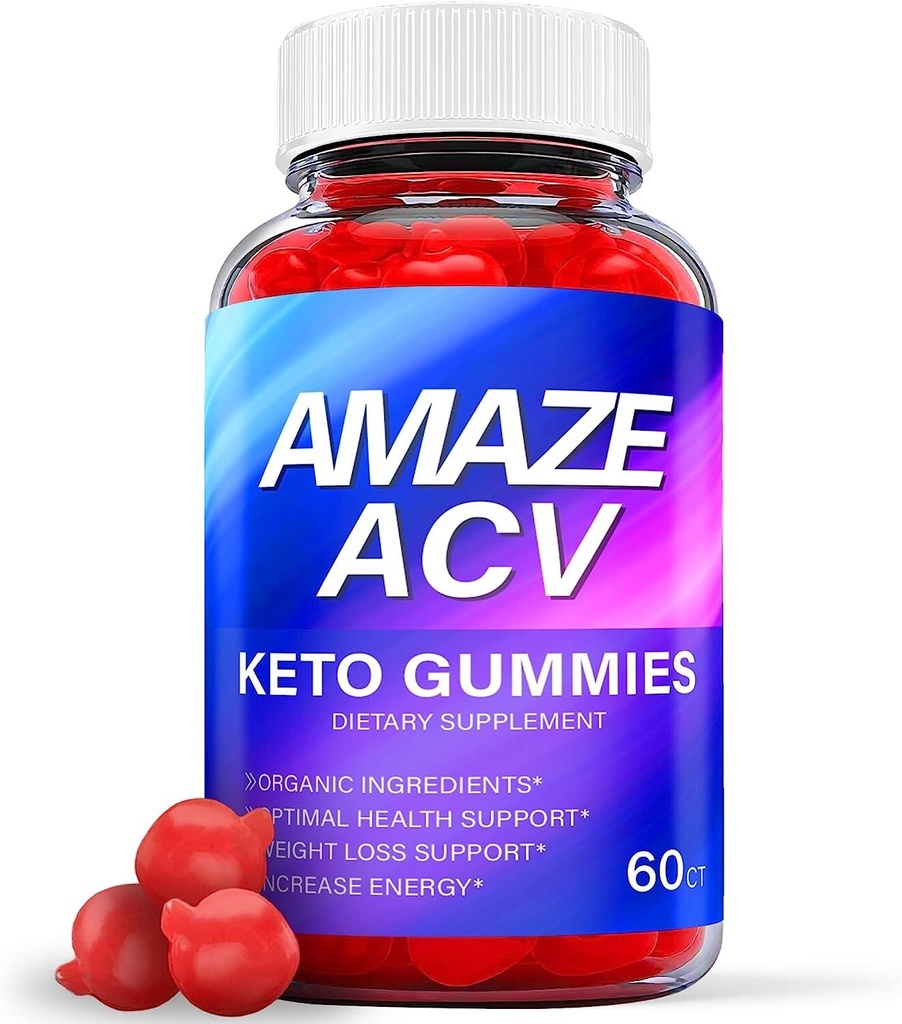1 Pack - Amaze ACV Keto Gummies - Vegan, Weight Loss Supplement - 60 Gummies