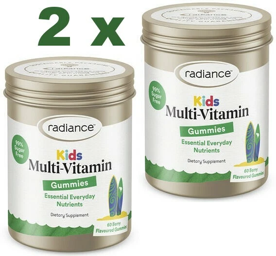 2 x Radiance Kids Gummies Multivitamin 60 - New Zealand made