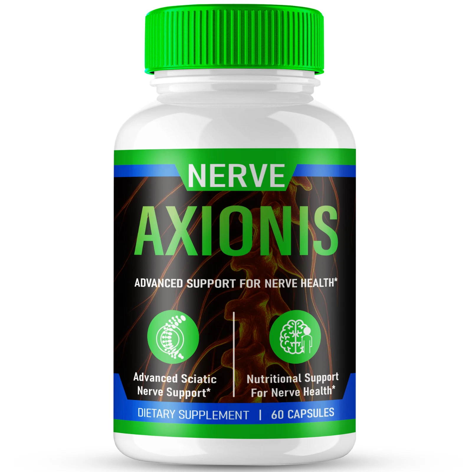 Nerve Axionis for Sciatica Capsules, Nerve Health Supplement Pills 60ct