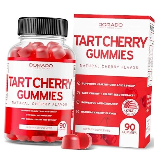 Tart Cherry Gummies Uric Acid Level Support (90 Gummies) - Powerful