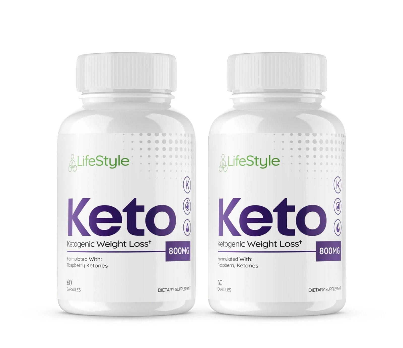 Lifestyle Keto Fat Burner Weight Loss Dietary Supplement (120 Capsules) 2-Pack