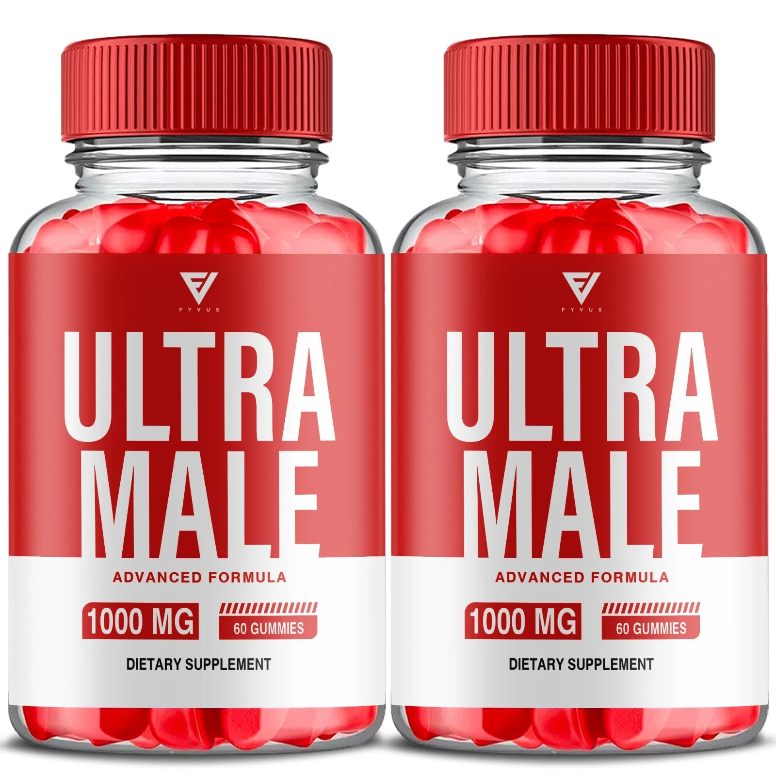 (Paquete de 2) Gomitas Ultra Masculinas Suplemento de Rendimiento Ultra Masculino (120 Gomitas)