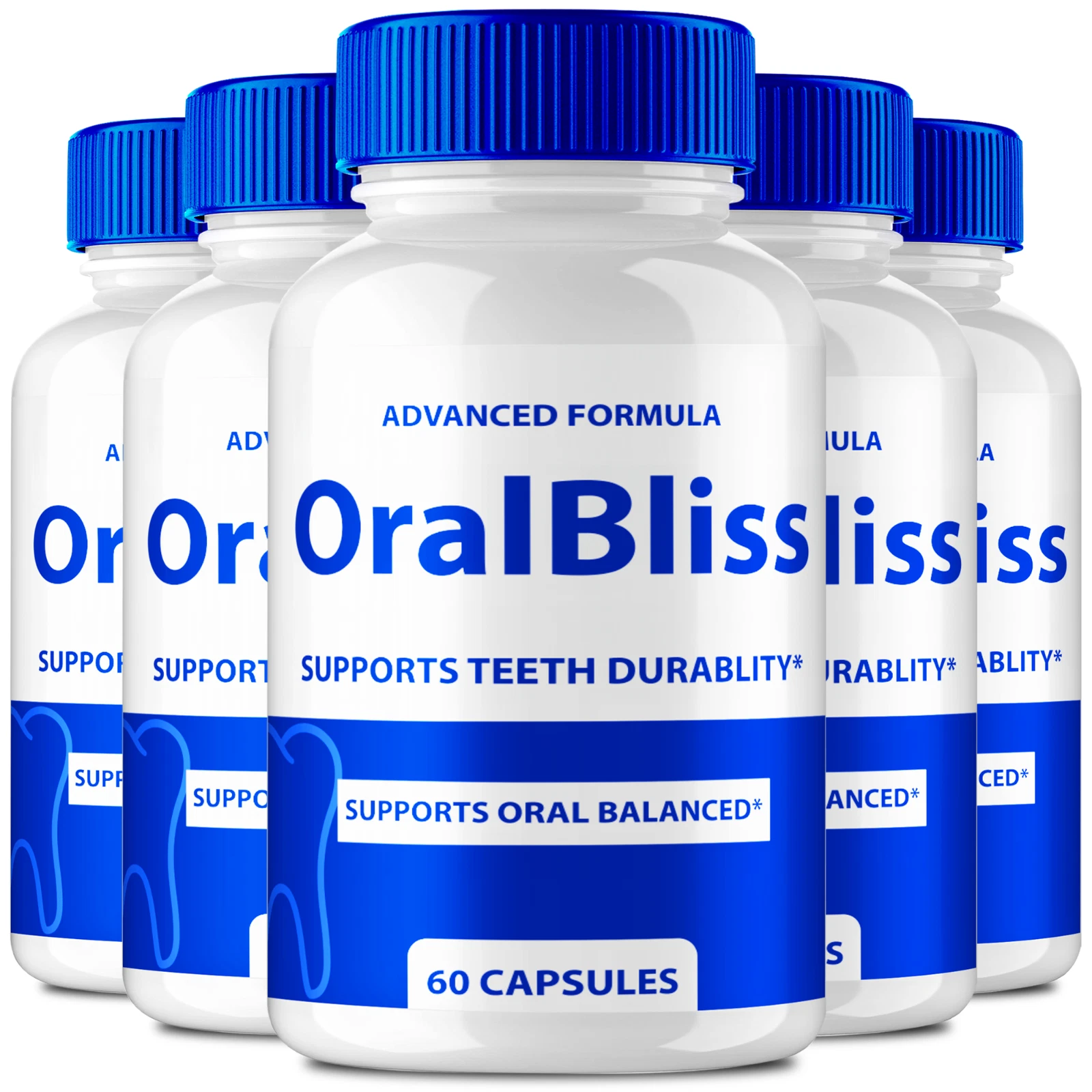 (5 Pack) OralBliss Dental Capsules, OralBliss Advanced Oral Health Support Pills