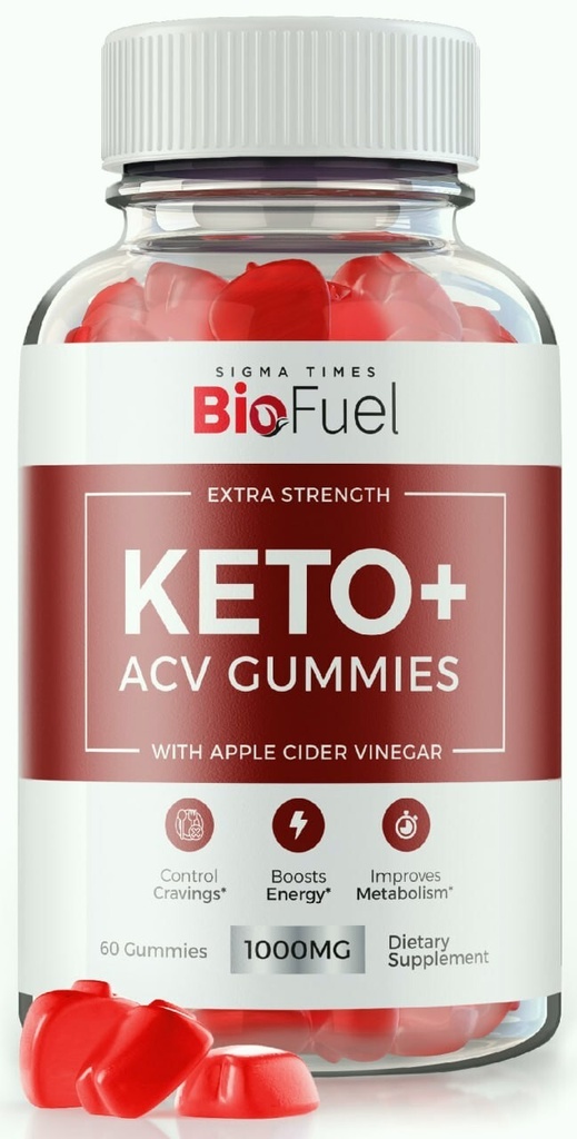 Bio Fuel Keto ACV Gummies for Advanced Weight Loss, Maximum Strength Gummy 60ct