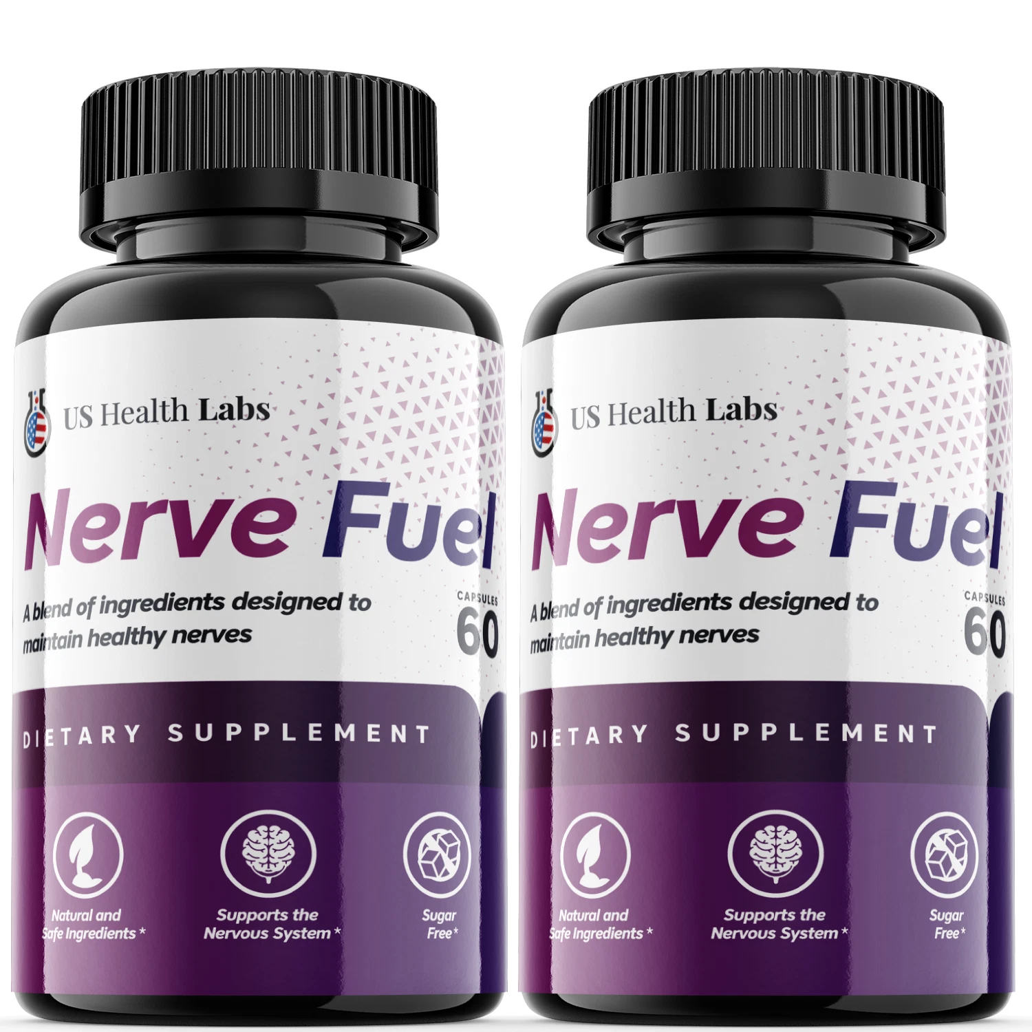 (2 Pack) Nerve Fuel Capsules for Nerve Health Nerve Pain Support (120 Capsules)