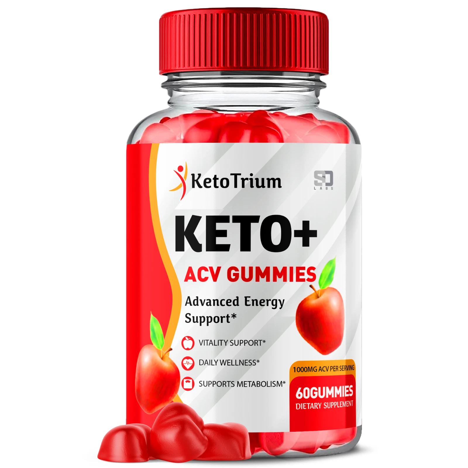Keto Trium ACV Gummies - Control Appetite and Weight Management (1 Pack)
