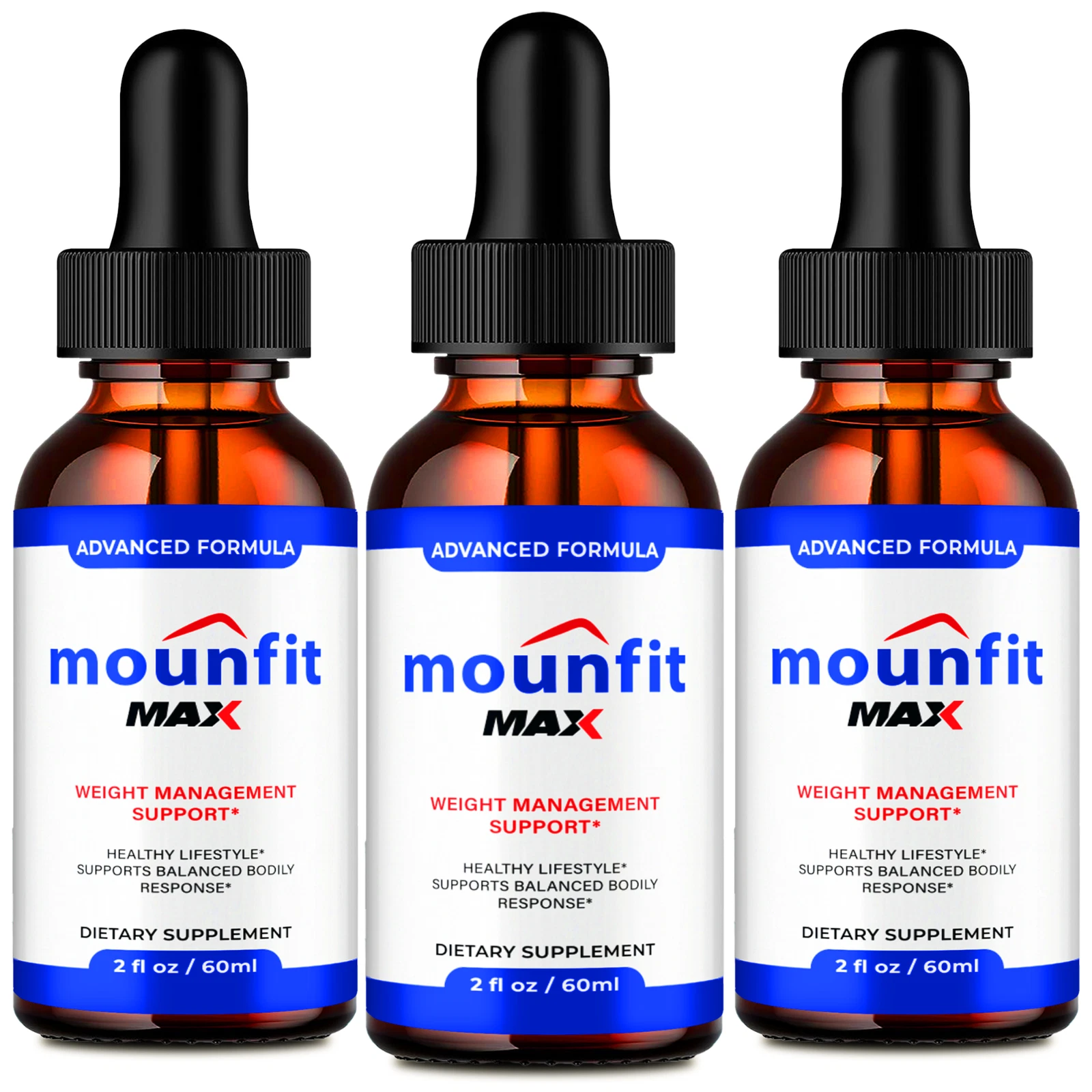 (3 Pack) Mounfit MAX Weight Management Drops, MounfitMAX Keto Supplement Drops