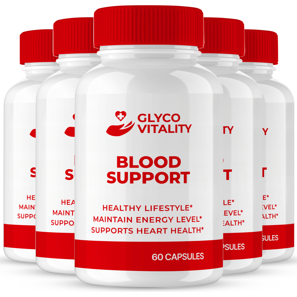 (5 Pack) Glyco Vitality Glycogen Pills for Blood Sugar & Blood Pressure Support