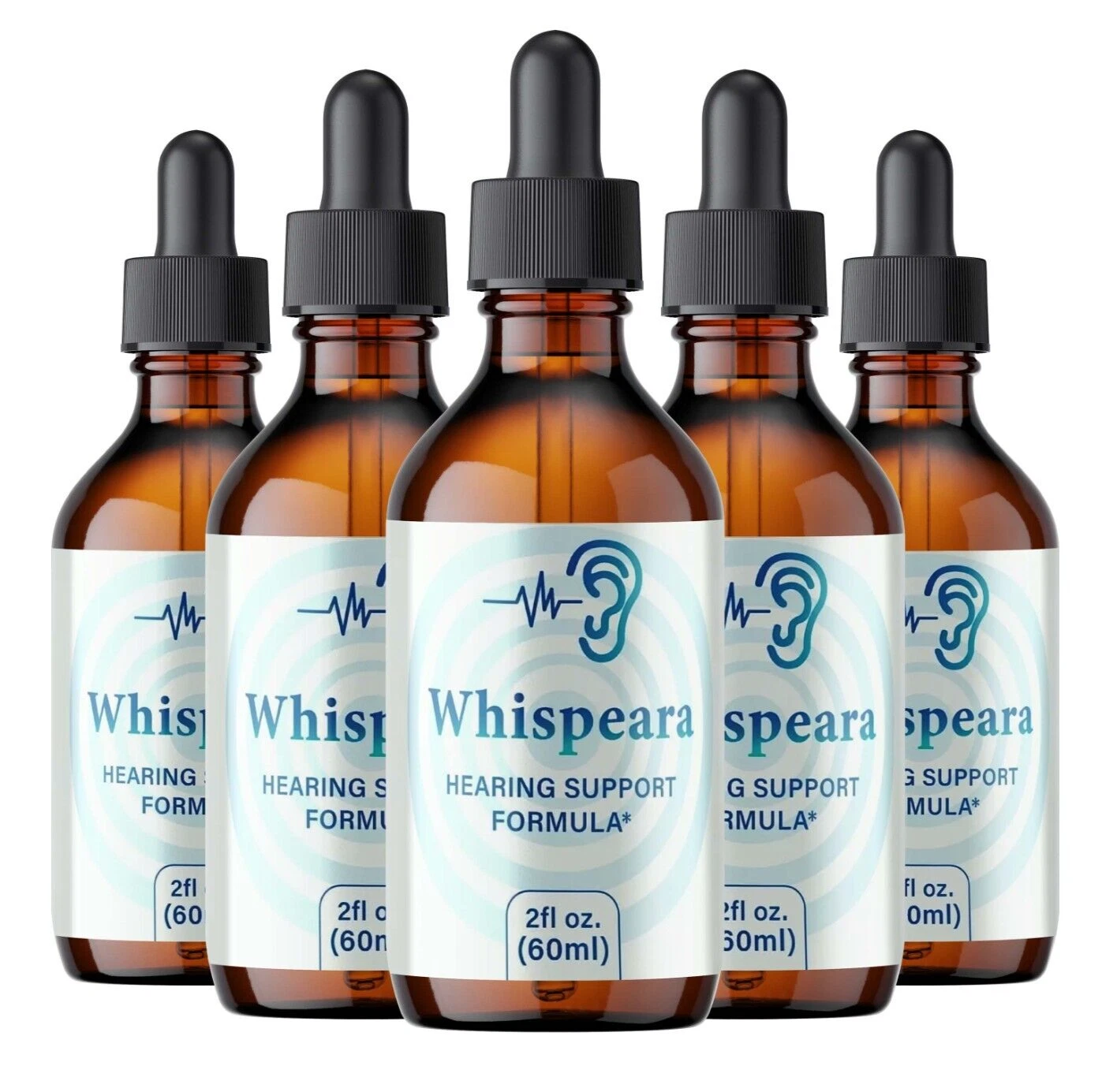 Whispeara Ear Drops For Tinnitus Supports, Ear Relief & Healthy Eardrum (5 Pack)