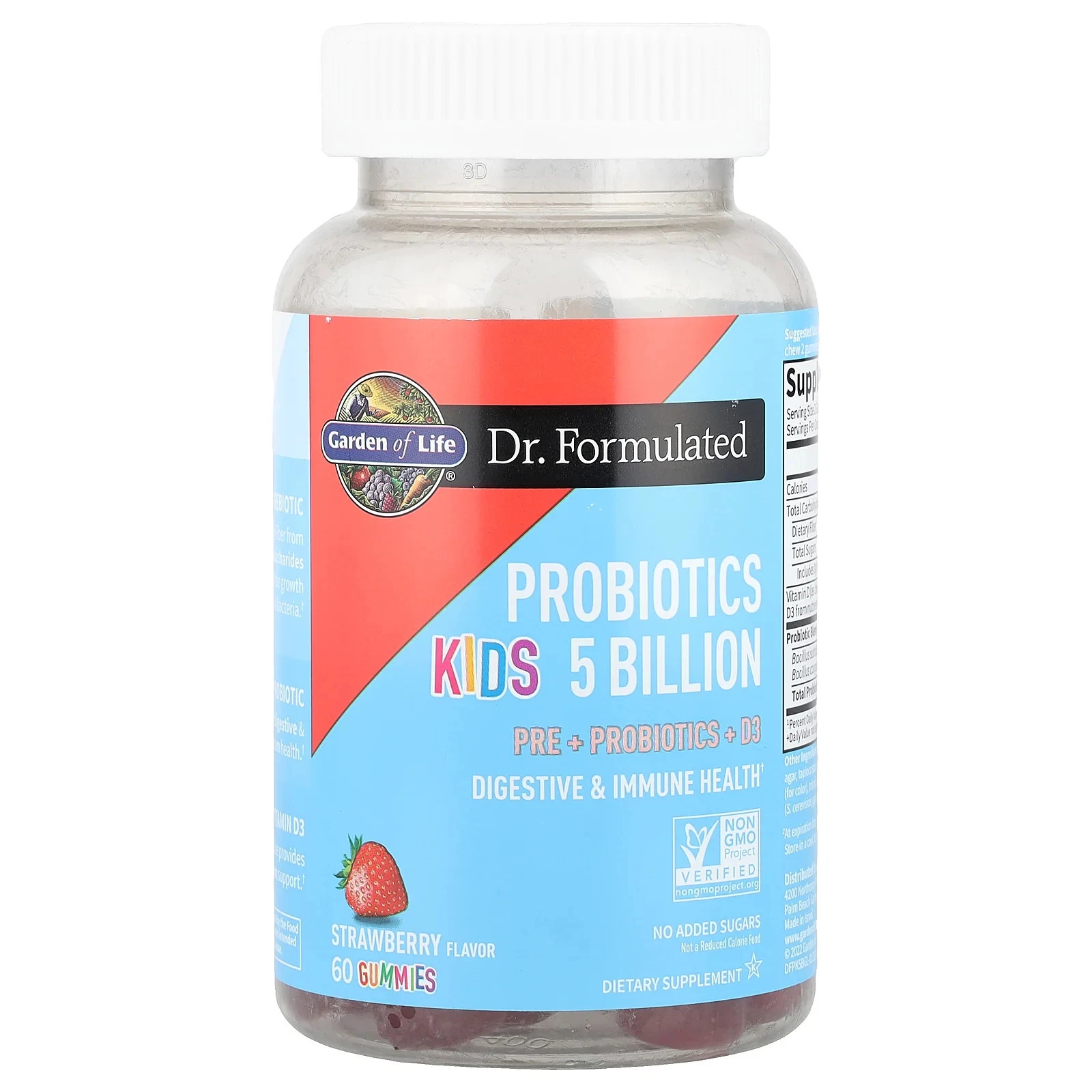 Kids, Probiotics, Strawberry, 60 Gummies