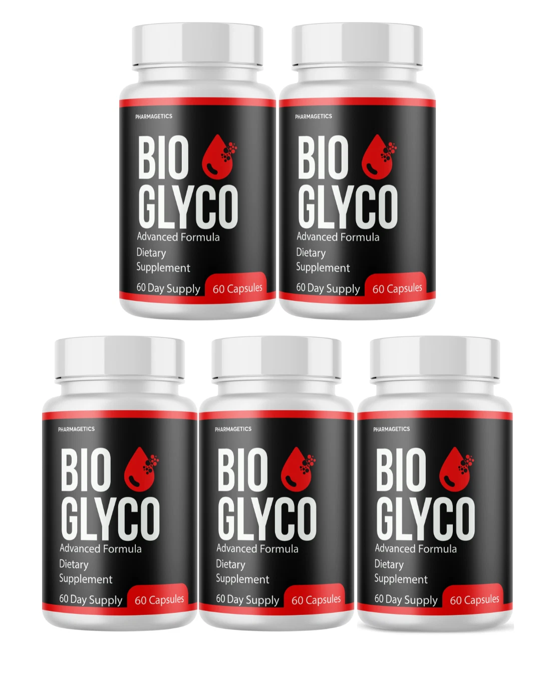 Bio Glyco Blood Sugar Support Supplement, Stable Blood Sugar- 5 Bottles