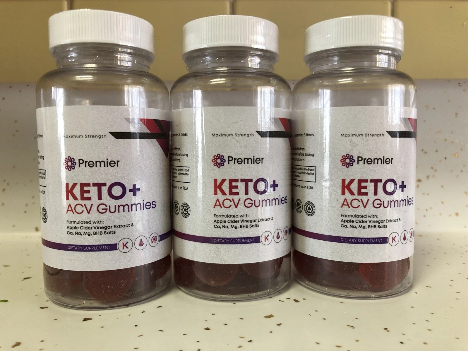 Keto Drops KETO + ACV Weight Loss Support Supplement 525mg 90 Gummies Exp 12/25