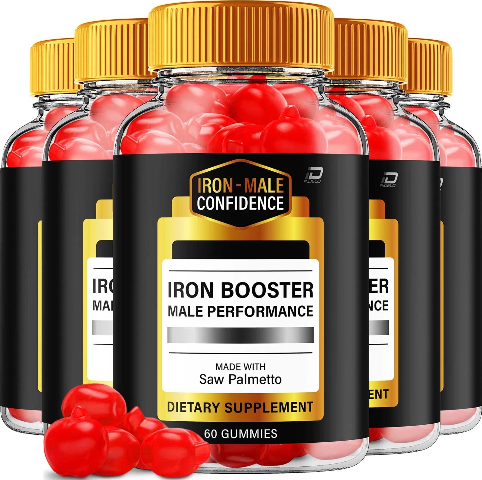 (5 Pack) Iron Booster Gummies for Men – Iron Male Gummy All-Natural Reviews