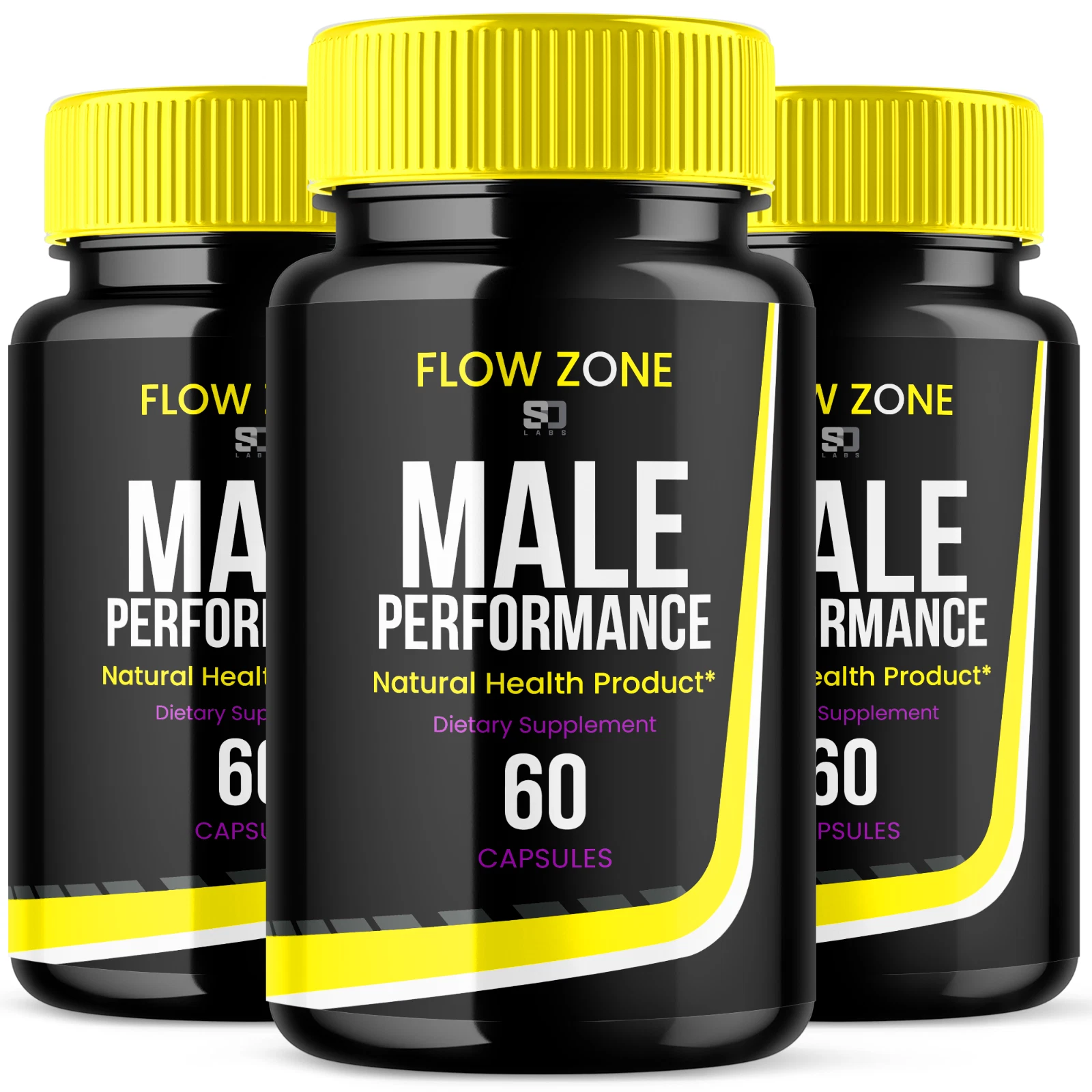 Flow Zone Male Pills - Boost Vitality and Support Stamina (3 Pack)