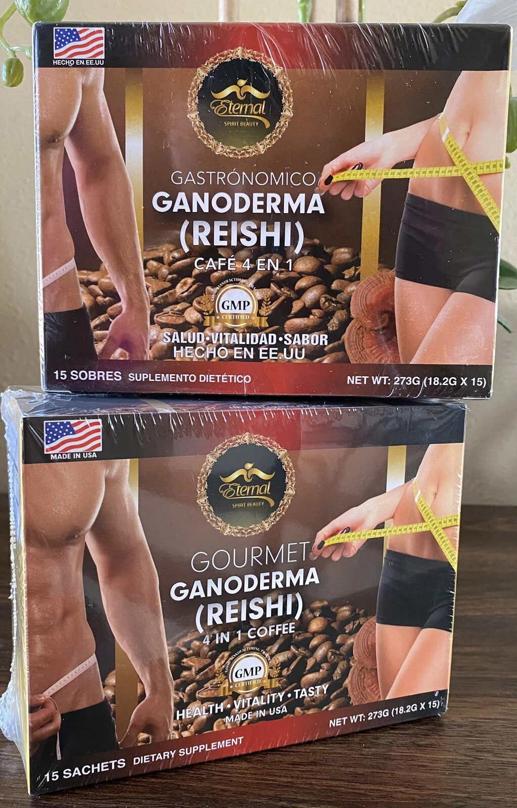 Café Con Ganoderma Reishi 4 En 1 / Eternal SB ( 15 Sobres)1 Caja 100 %Original