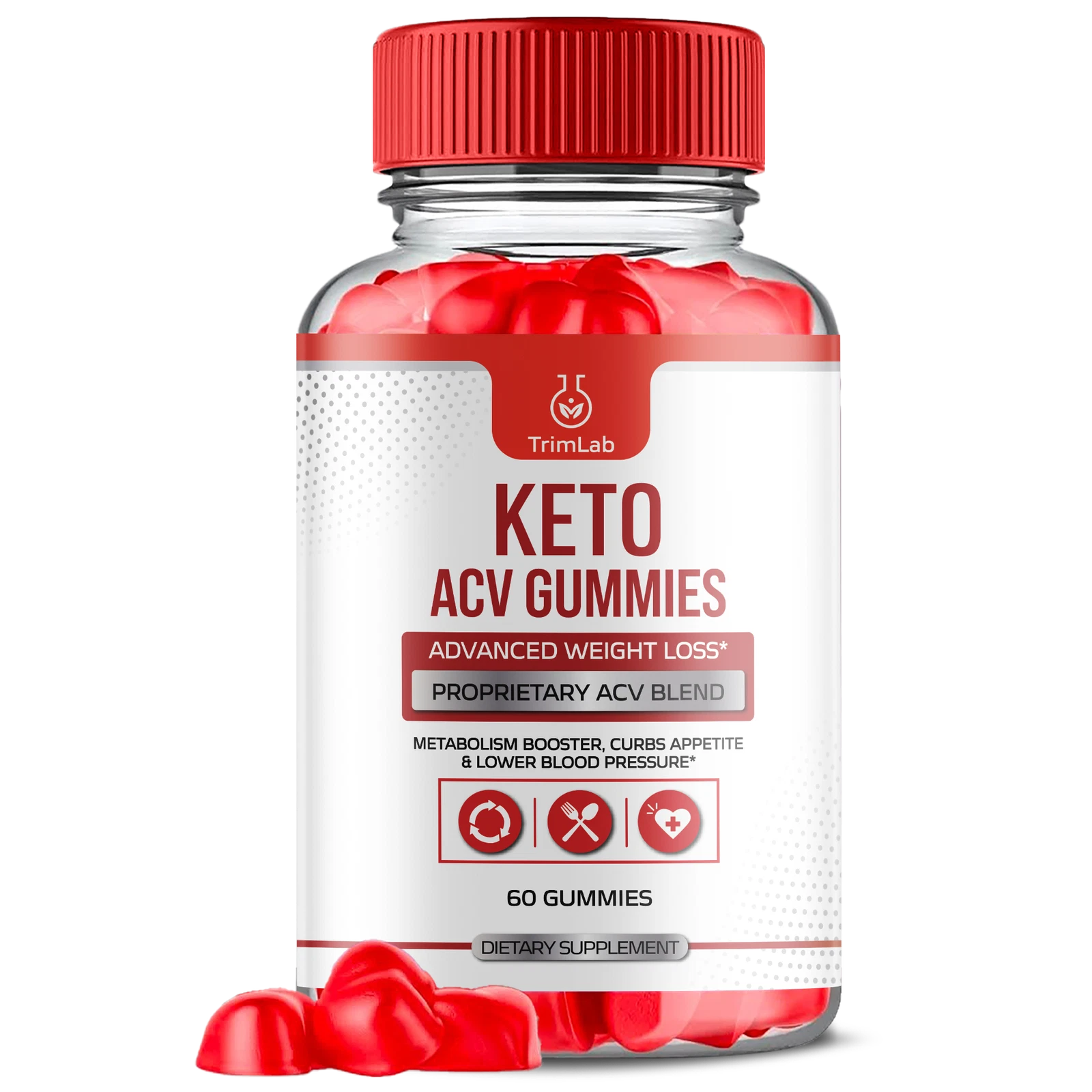 Trimlab Keto ACV Gummies - Trimlab Keto Gummies For Weight Loss, Vegan ( 1 Pack)