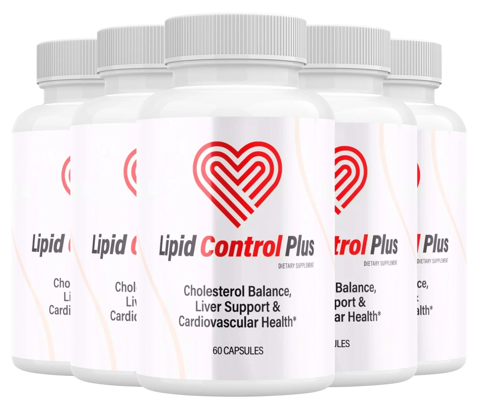 (5 Pack) Lipid Control Plus Blood Sugar & Blood Balance Support Pills
