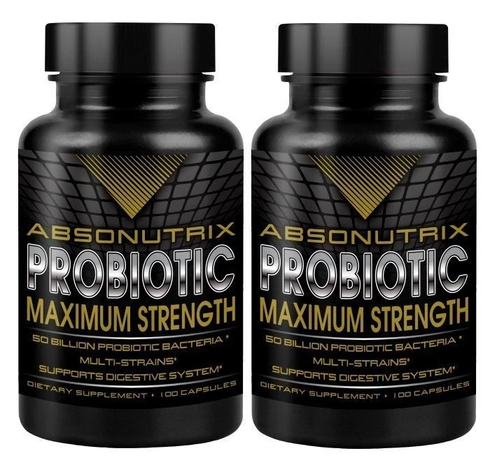 2 Absonutrix Probiotic Max 50 Billion Multi Strains 100 veg Cap stomach health