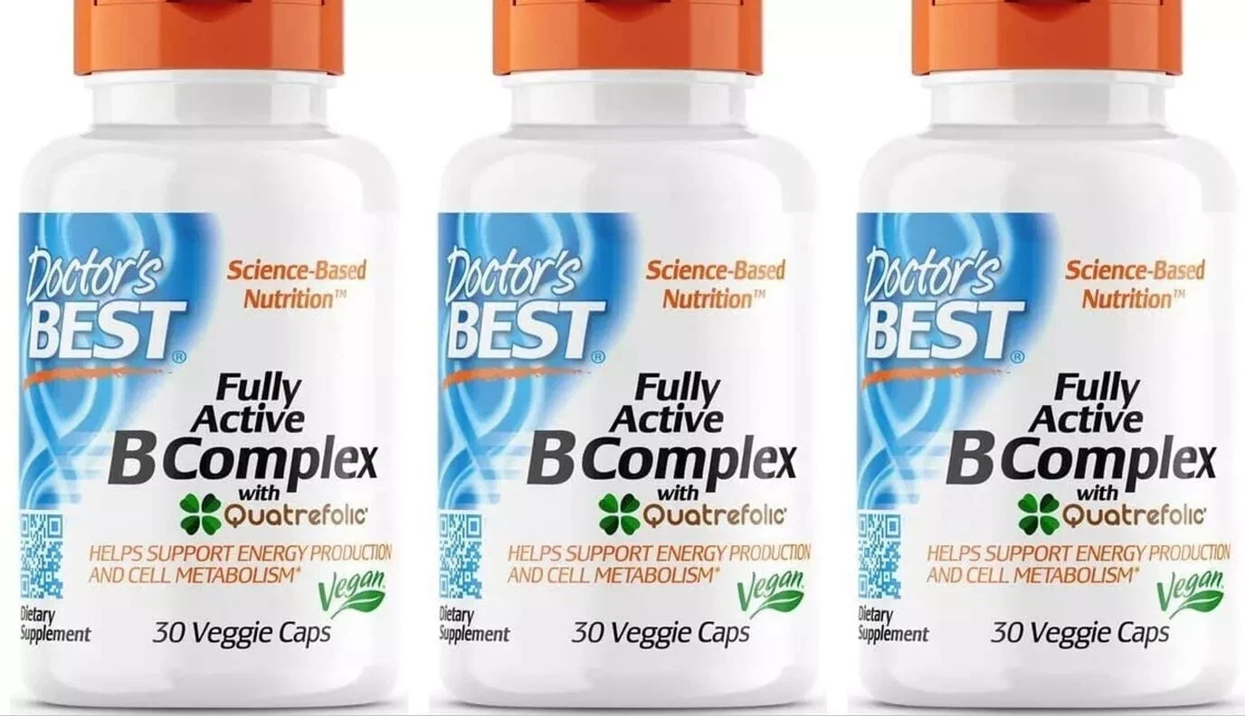 Doctor`s Best Fully Active B Complex m. Quatrefolic-3x30 Kap (81,36 EUR/100 g)