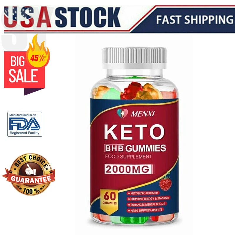 Keto Gummies with Green Tea Extract - Metabolism Booster & Appetite Control 60PC
