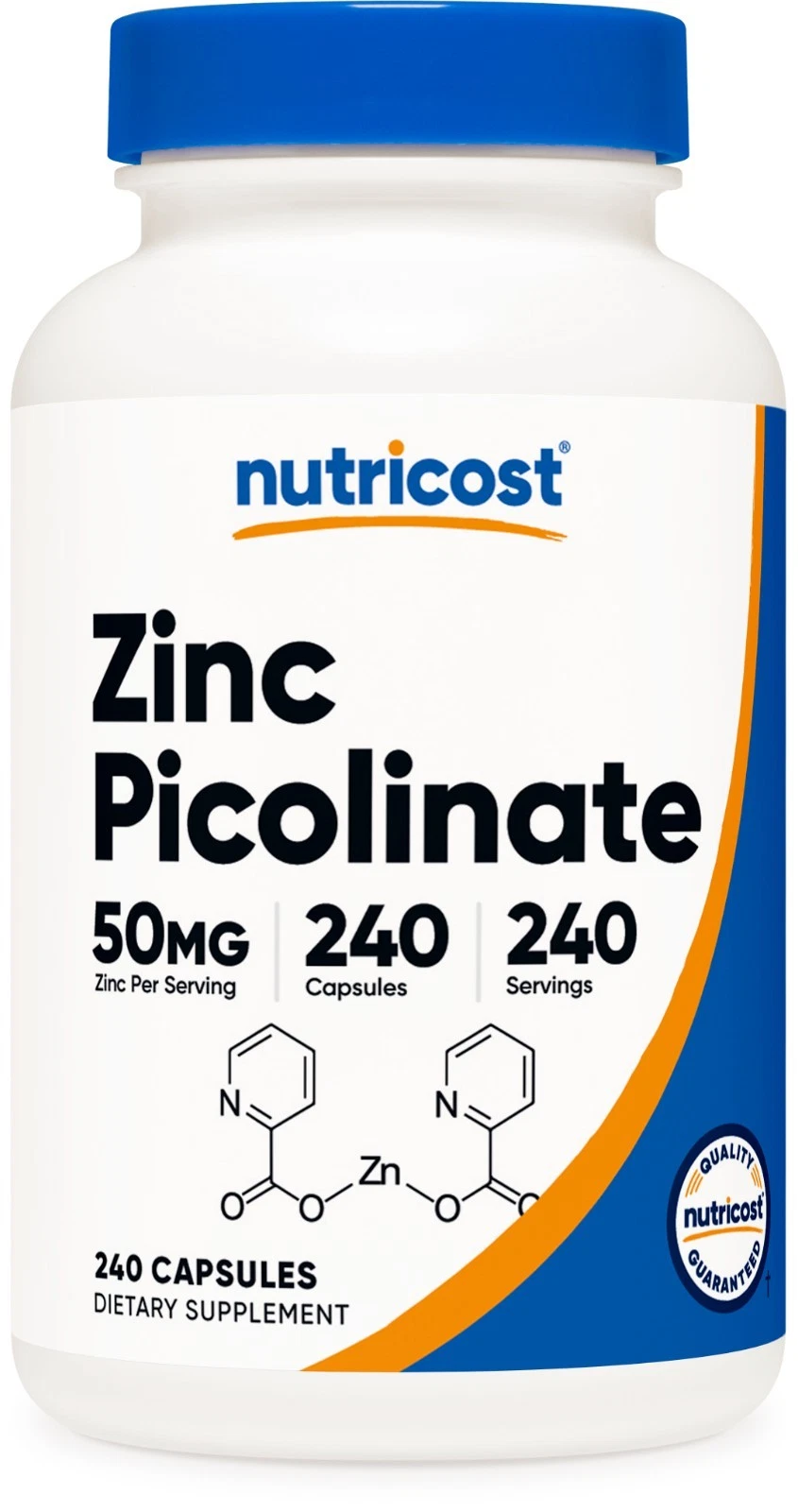 Nutricost Zinc Picolinate 50mg, 240 Vegetarian Capsules
