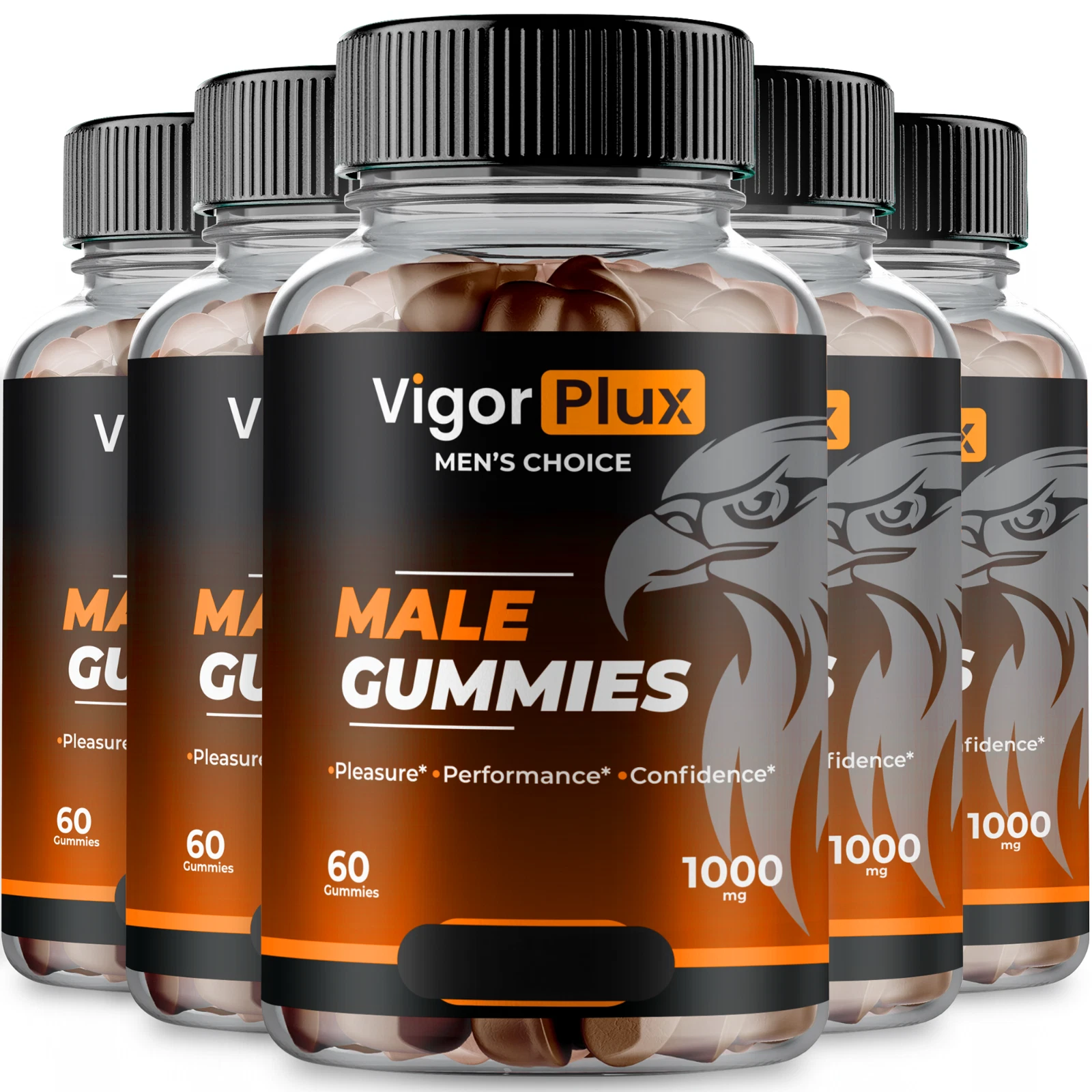 (5 Pack) VigorPlux HGW Gummies, VigorPlux Men Supplements (300 Gummies)