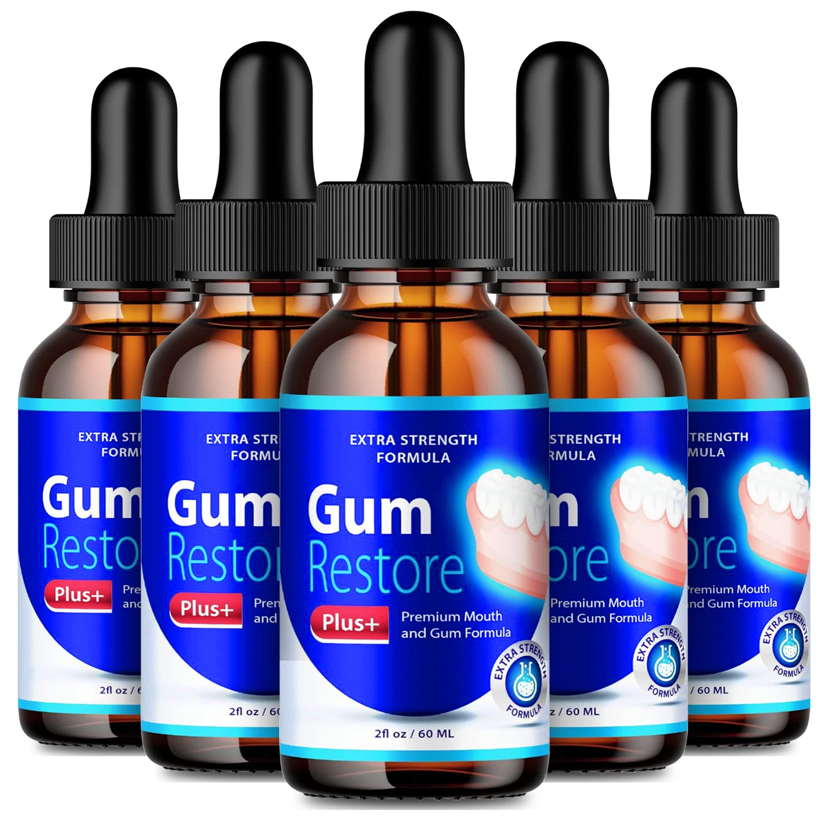 Gum Restore Supplement for Maximum Strength - Official Formula (5 pack)