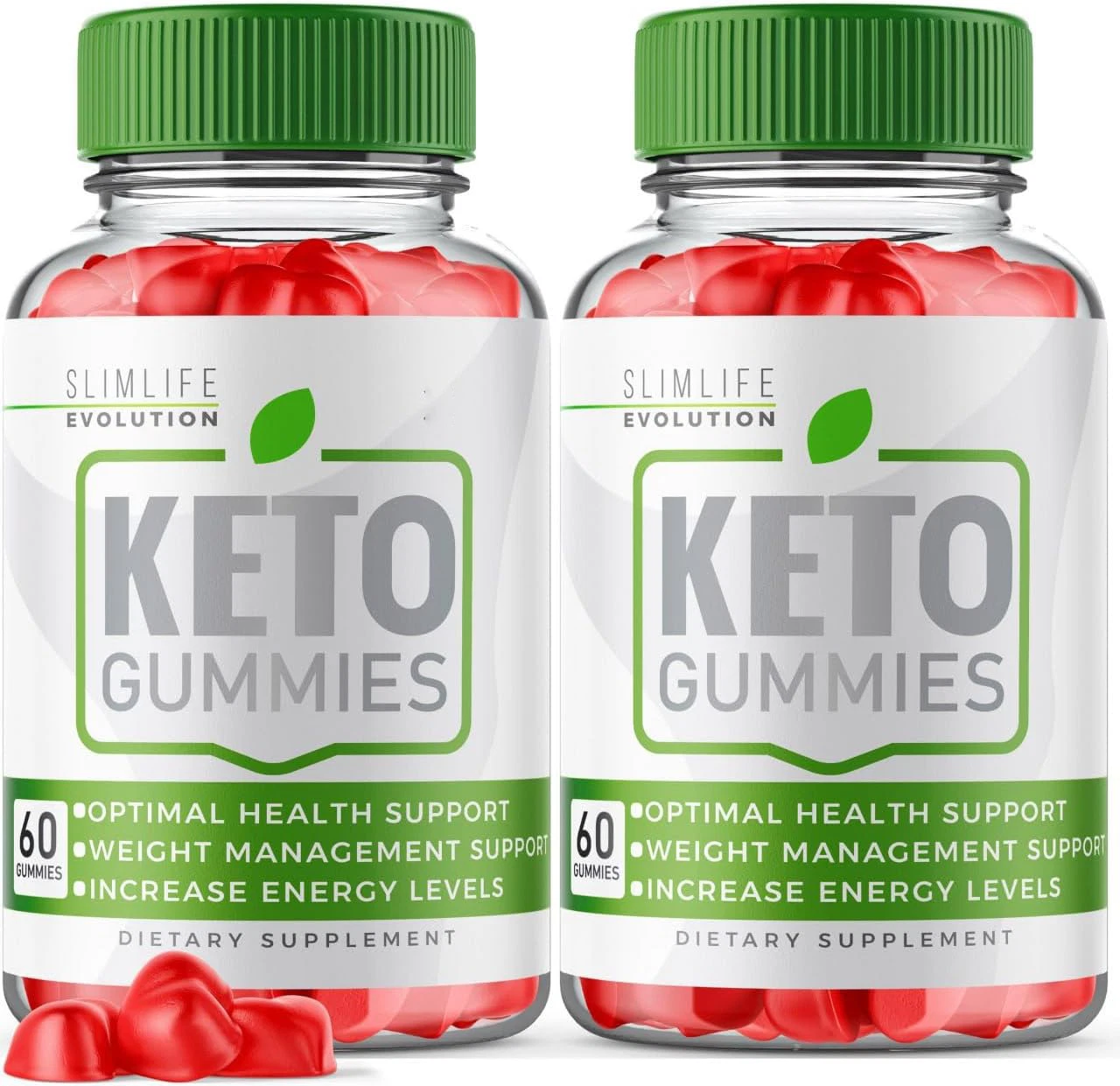 (2 Pack) Slim Life Evolution Keto Gummies for Weight loss, SlimLife Gummy 120 ct