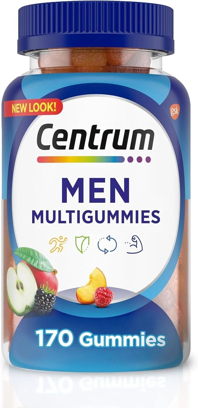 Centrum MultiGummies Gummy Multivitamin for Men, 170 Count Exp. 01/2026