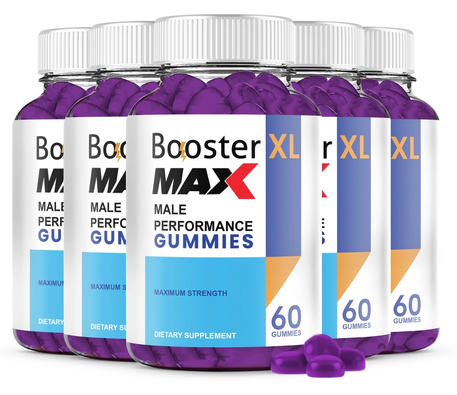 Booster XL MAX Male Gummies - Maximize Vitality and Performance (5 Pack)