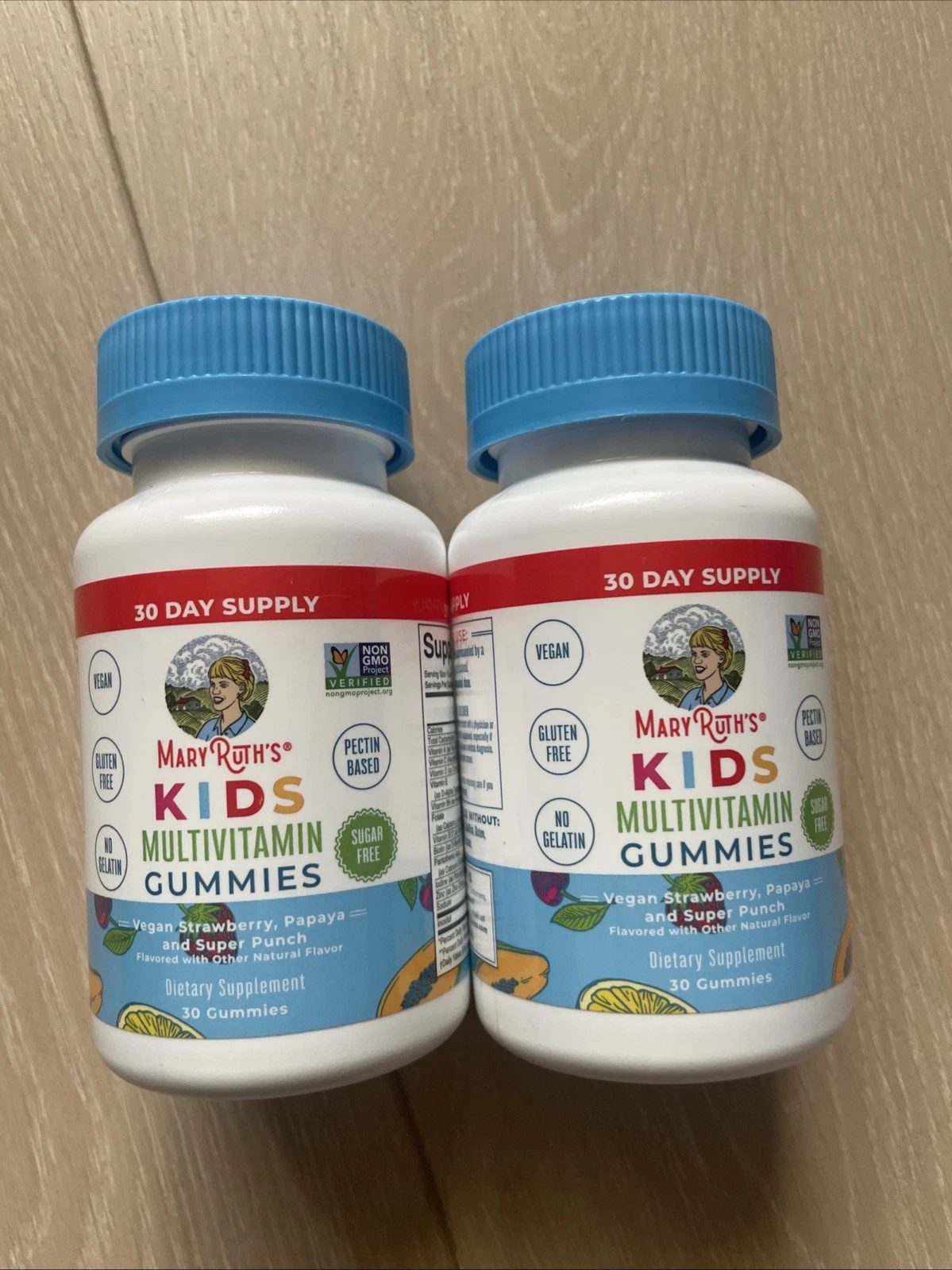 Lot Of 2 Mary Ruth's Kids Vegan Multivitamin Gummies 30 Ct Each Exp 11/25