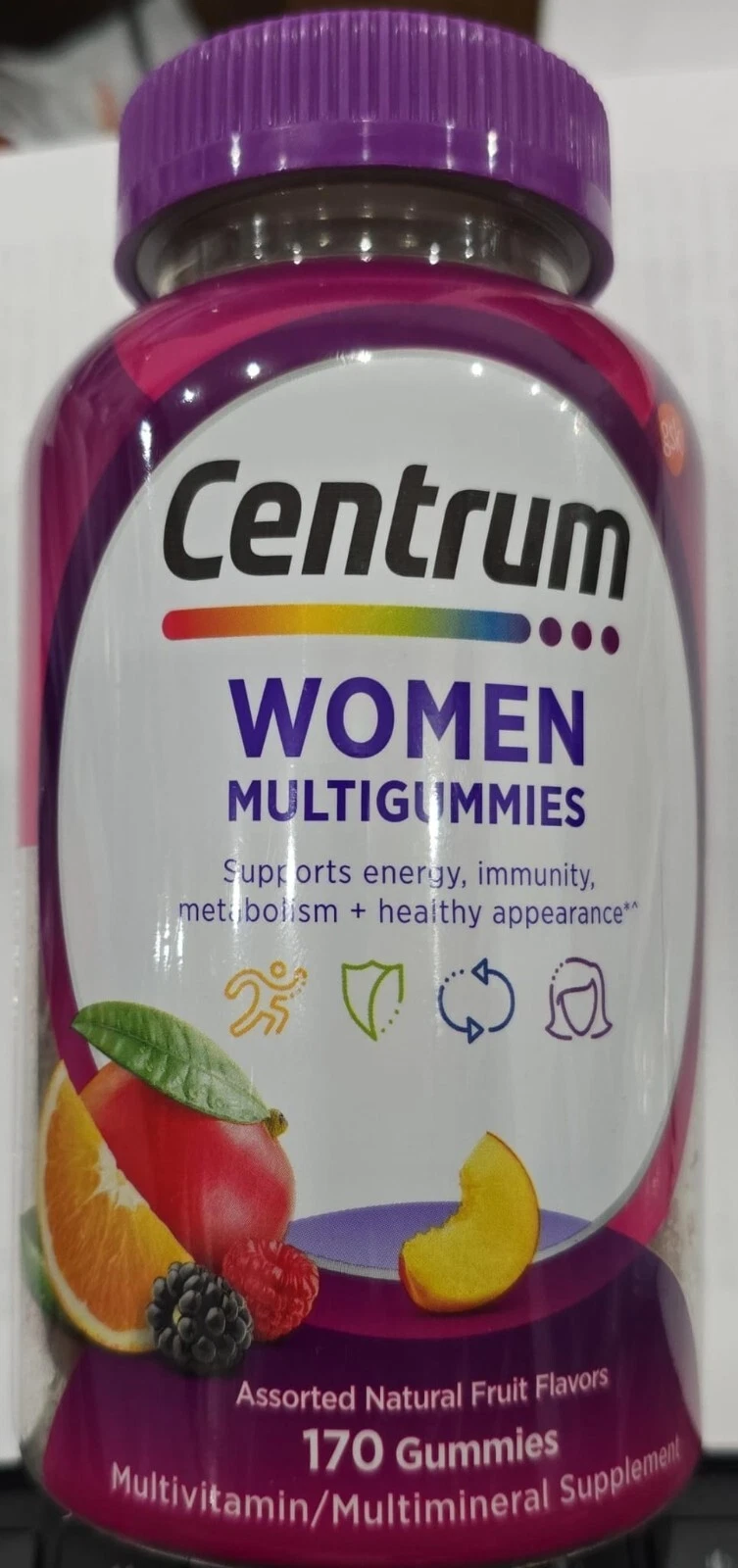 Centrum Multigummies Women's Gummy Vitamins Assorted Fruit 170 Count EXP 2/2026