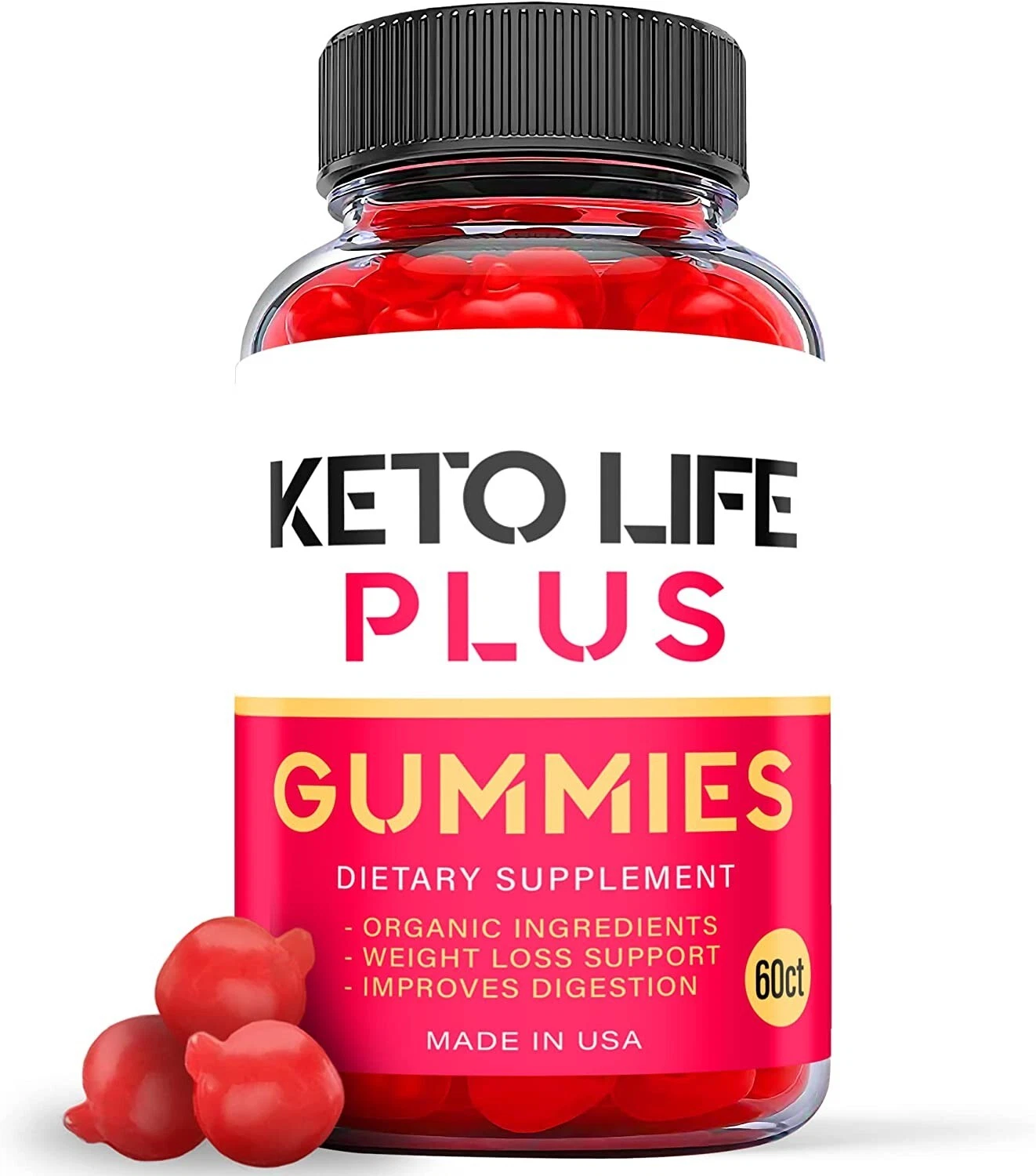 1 Pack - Keto Life Plus ACV Gummies - Vegan, Weight Loss Supplement - 60 Gummies