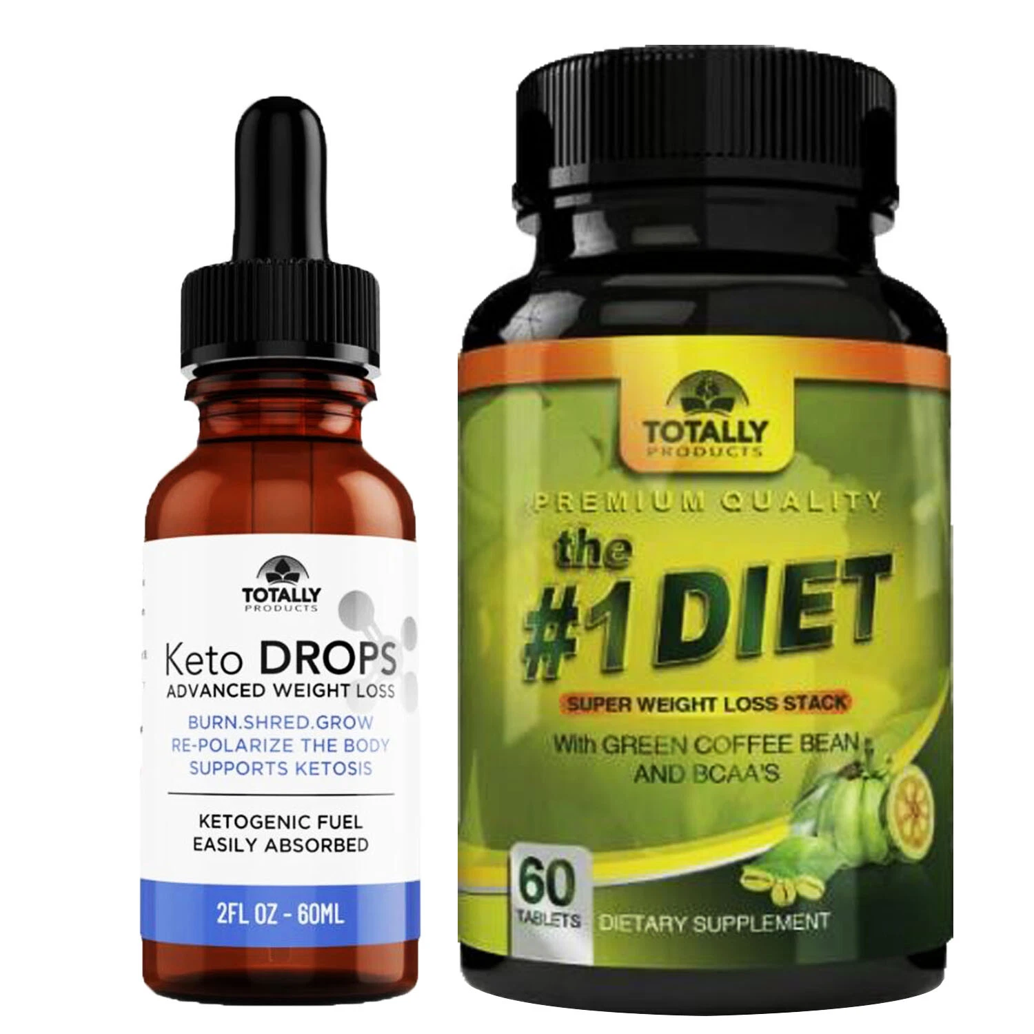 Keto Diet Drops Fat Burn Green Coffee Bean Bcaa Weight Loss Caps Free Shipping