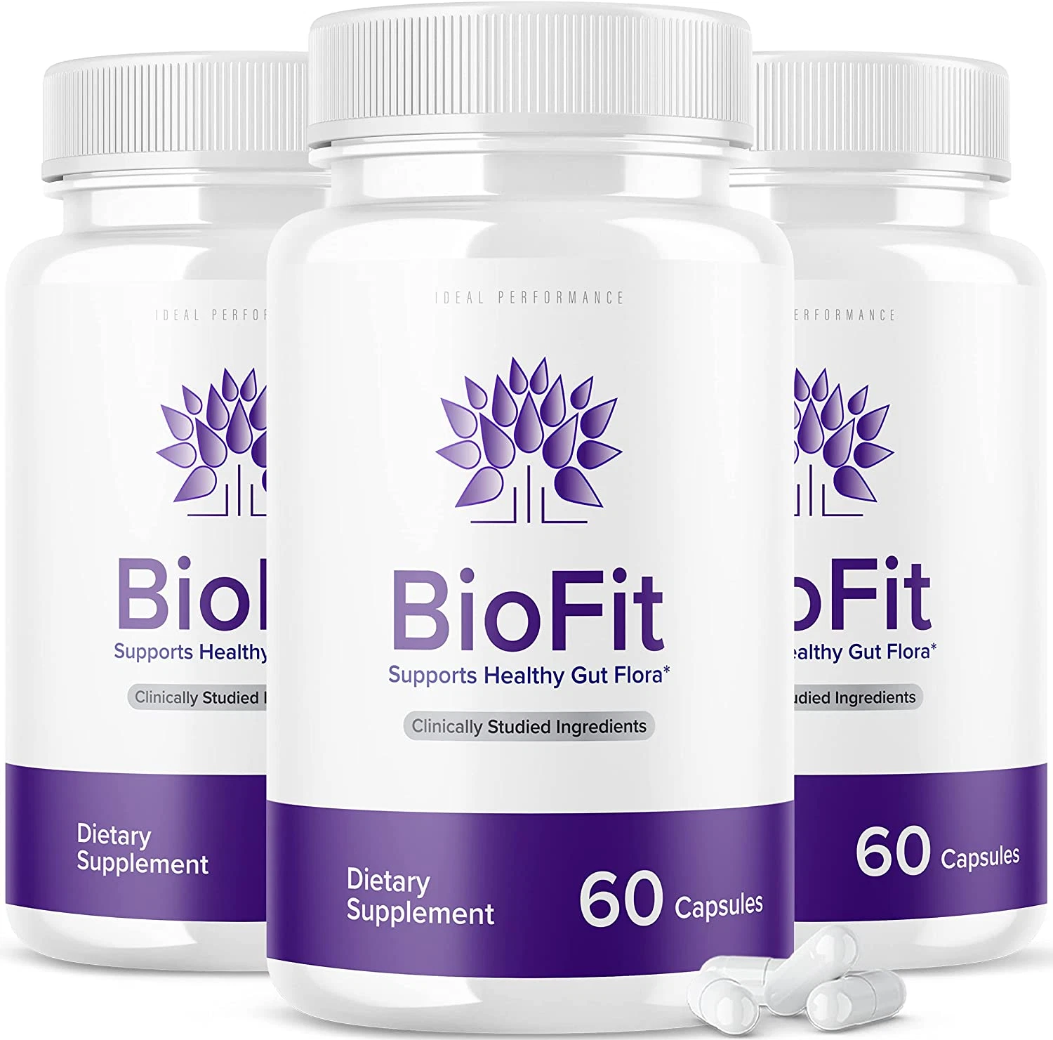 (3 Pack) Biofit Probiotic Pills Bio Fit Supplement (180 Capsules)